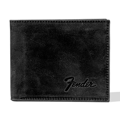 FENDER® Deri Siyah Cüzdan